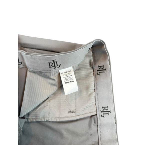 RL Ralph Lauren black lable Mens Classic Fit Chino Pants Light Gray Size 38x32 - Picture 4 of 5